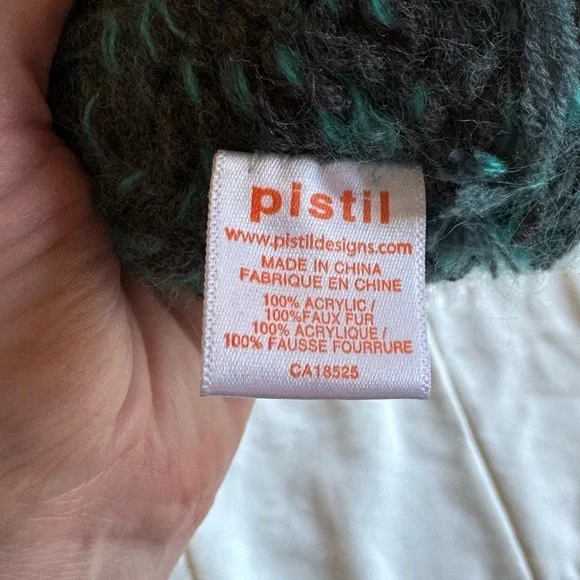 NWT Pistil Winter Hat Teal Blue with Pom Pom - Picture 8 of 8